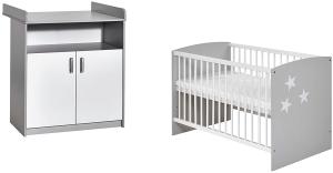 Schardt 'Classic Grey' 2-tlg. Babyzimmer-Set 60x120 cm