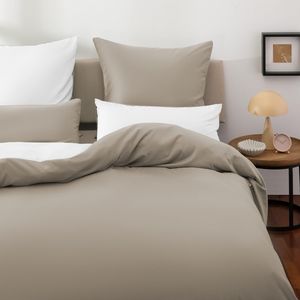 Taupe/Weiß