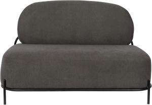 WHITE LABEL LIVING Polly Lounge Sofa Retro Look in Grau
