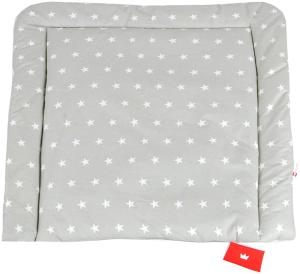 BABYLUX Wickeltischauflage Wickelauflage Baby Wickeltisch 50x70 70x70 80x70 (70x70 cm, 91 - Sterne (klein) Grau)
