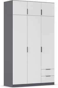Weiß | Grau Metallic | Ohne Spiegel