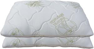 Baldiflex Paar Kissen aus Memory Foam Bögen, Größe 72 x 42 x 12 cm, Aloe Vera, Bianco, 40 x 70 x 12