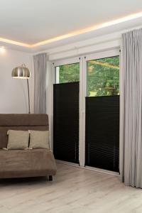 K-home Klemmfix-Plissee, Schwarz, 50 x 210 cm