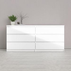 Tvilum Chest, Engineered Wood, White High Gloss