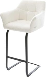 Sitzschale: Beige; Stuhlgestell: Schwarz
