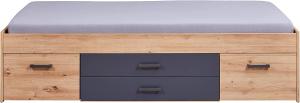 Bett Funktionsbett LIORA 90x200 cm Optik Artisan Eiche Anthrazit
