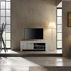 TV-Board 'LAND' Weißeiche mit 2 Fächern, Länge 140 cm
