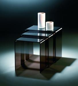 MiaMöbel Acryl Dreisatztisch umbra Acryl Modern
