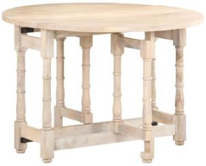 vidaXL Esstisch Rund 110x76 cm Mango Massivholz [321700]