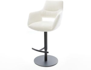 Sitzschale: Beige; Stuhlgestell: Schwarz