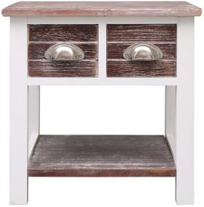 vidaXL Beistelltisch Braun 40x40x40 cm Paulownia Holz 284067
