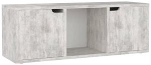 vidaXL TV-Schrank Betongrau 88,5x27,5x30,5 cm Holzwerkstoff 338175