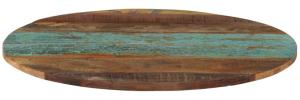 vidaXL Tischplatte Rund 60 cm 15-16 mm Altholz Massiv 286033