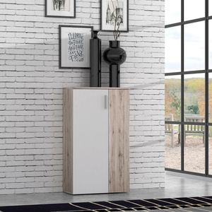 Beige/Braun/Weiß