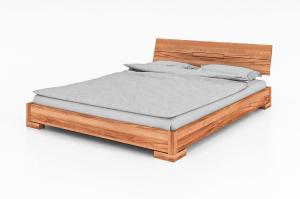 Bett Bento 5 Sonderlänge 80x220 Kernbuche massiv Holzkopfteil und Holzbeine