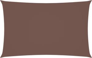vidaXL Sonnensegel Oxford-Gewebe Rechteckig 2x5 m Braun 135809