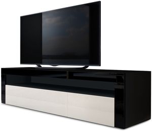 Schwarz matt/Creme Hochglanz/Schwarz Hochglanz