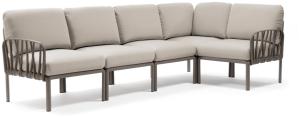 Komodo 5 Loungesofa Kunststoff (Tortora / TECH panama)