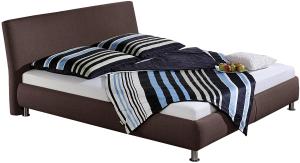 Maintal Polsterbett Maddy, 180x200 cm, Strukturstoff, 7-Zonen-Kaltschaum Matratze h2, braun