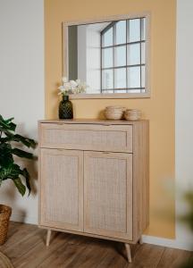 Schuhschrank >Kuta< in Sonoma-Eiche - 80 x 102 x 35 cm (BxHxT)