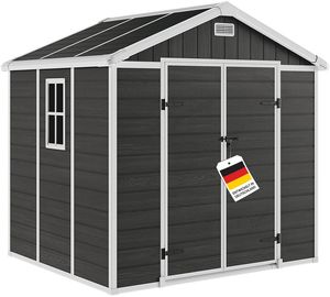 Dunkelgrau mit Holzoptik