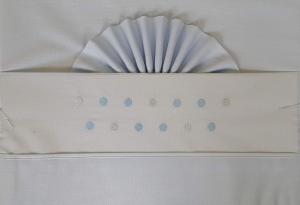Duffi Baby 1371-12 Bettlaken, bestickt, 100% Baumwolle, 3-teiliges Set