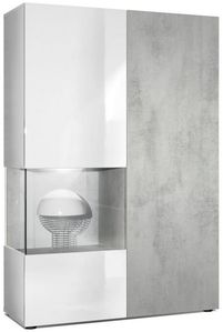Weiß matt / Beton Oxid Optik