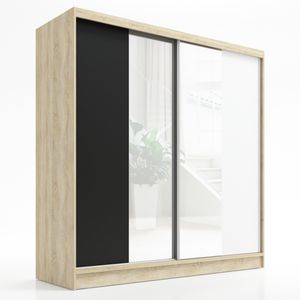 Sonoma/Schwarz/Weiß