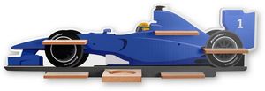 Rennwagen, Blau