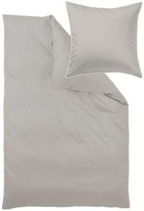 Mako-Brokat-Damast Bettwäsche - Curt Bauer Arezzo 155x220 + 80x80 cm-3821 birke