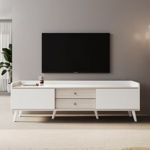 Weiß/Holzoptik