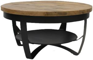 Baldo Runder Couchtisch Industrial 90 cm