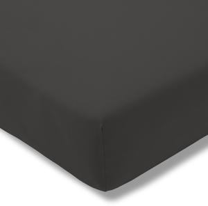 ESTELLA Spannbetttuch Zwirnjersey | Schiefer | 150x200 cm | passend für Matratzen 140-160 cm (Breite) x 200-220 cm (Länge) | trocknerfest und bügelfrei | 97% Baumwolle 3% Elastan