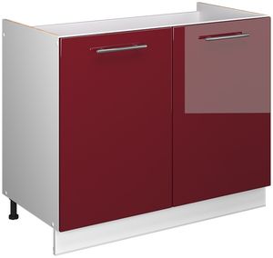 Bordeaux High Gloss/White