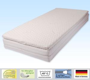 Doctor Sleep 'meditopper' Matratzentopper 200x200 cm, H2 (RG 55), Kernhöhe 4 cm, Bezug: Medipur® Glatt
