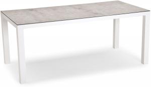 Best Freizeitmöbel Alu-Tisch Houston Gartentisch outdoor ca. 210 x 90 x 74,5 cm weiss/silber