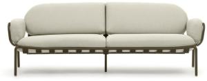 Nosh Joncols 3-Sitzer-Gartensofa aus Aluminium mit Finish in Grün 225 cm