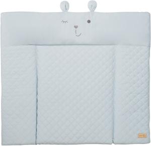 roba Wickelauflage soft 'roba Style' - 85 x 75 cm - mit Bärengesicht Benny - abwischbar - Türkis