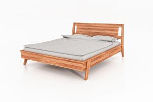 Bett Jetro 2 Sonderlänge 180x220 Kernbuche massiv Holzkopfteil und Holzbeine