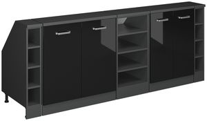 Schwarz Hochglanz
