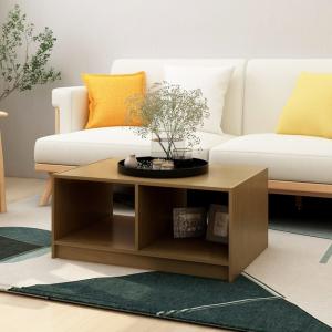 vidaXL Couchtisch Honigbraun 75x50x33,5 cm Massivholz Kiefer 809909