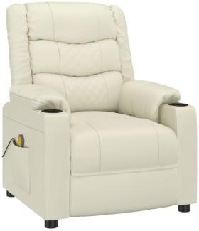 vidaXL Massagesessel Creme Kunstleder [348050]