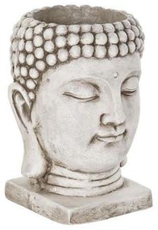 Blumentopf DKD Home Decor Hellgrau Buddha Magnesium 26 x 25 x 36 cm