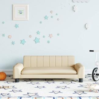 vidaXL Kindersofa Creme 90x53x30 cm Stoff 3196257