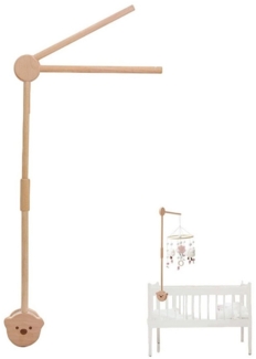 FOUORTUNATE-BEE Wickeltisch Mobile Halterung Holz für Babybett (Mobile Halterung Wickeltisch für Kinderzimmer-Dekoration, Angepasst Mobile Halter Gestell Stange für Aufhängung Windspiele Bettglocke, Baby Bett Spielzeuge)