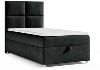 Best for Home Boxspringbett mit Bettkasten Trinity K2 Single Bonell-Matratze inkl. 7 cm Topper (Einzelbett, Hotelbett, Polsterbett gepolstertes Kopfteil, Jugendbett, Kinderbett versch. Größen, 70x200 80x200 90x200 100x200 cm), verschiedene Liefermöglic...
