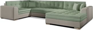 Eltap Damario Ecksofa (Soro 34, Soro 83) Seite rechte, Grün, 189 x 78 x 338 cm