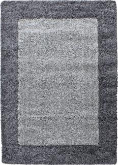 Hochflor Teppich Lux Läufer - 60x110 cm - Grau