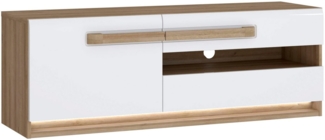 FORTE Lowboard Attention TV-Board, TV-Schrank, TV-Board, Beleuchtung, Soft Close, Kabelführung