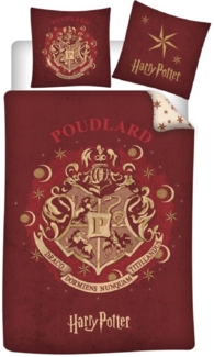 Harry Potter Bettwäsche-Set – 1x Deckenbezug 140x200 & 1x Kissenbezug 65x65 cm für Kinder
